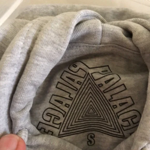 New grey Palace hoodie, small.
